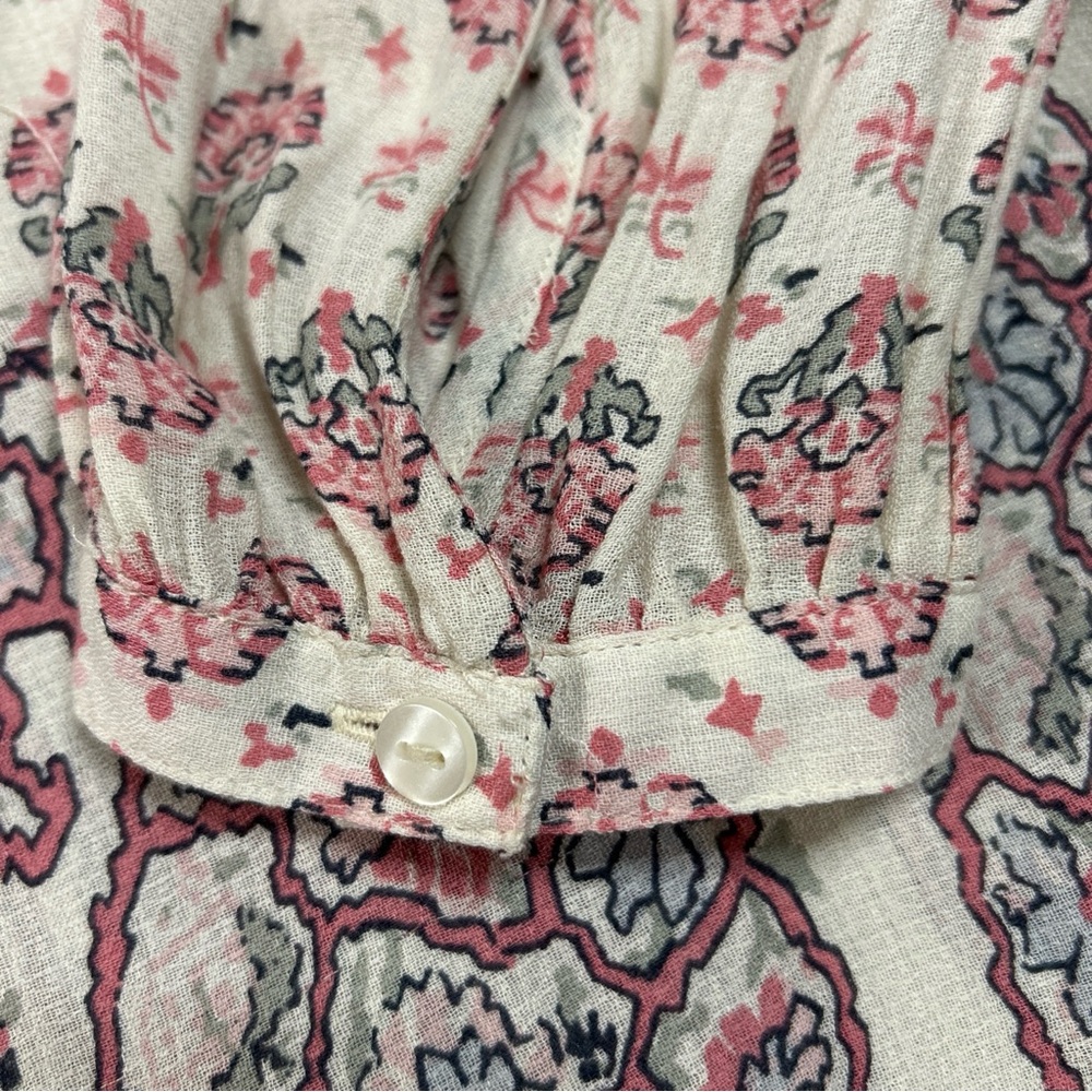 Lucky Brand Floral Print Women's Medium Top - Picture 7 of 12